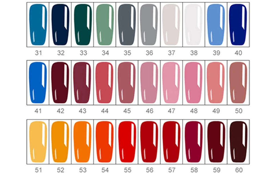 15 мл 60 цветов гель Набор лаков для ногтей Базовое покрытие и закаленный не протираемый Топ Набор стойкий лак Гибридный для нейл-арта геллак