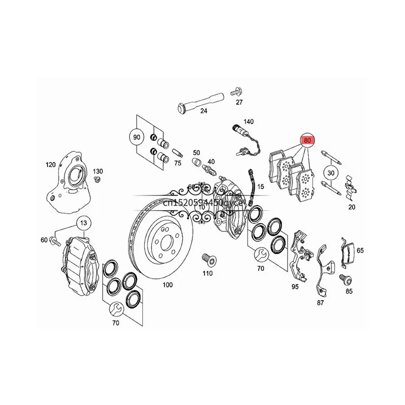 Автомобильная Фрикционная накладка переднего колеса W211 E420 S320 W230 SL500 S450 S600mer ced esb enzE500 прокладка стояночного тормоза