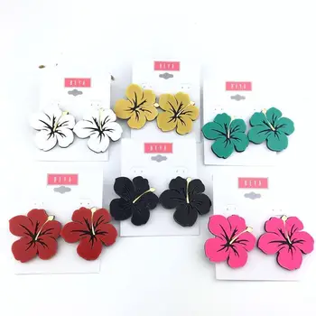 

2020 Time-limited Pendientes Aretes Earrings Exaggerate The Temperament Of Flowers Personality Acrylic Street Patting Wholesale