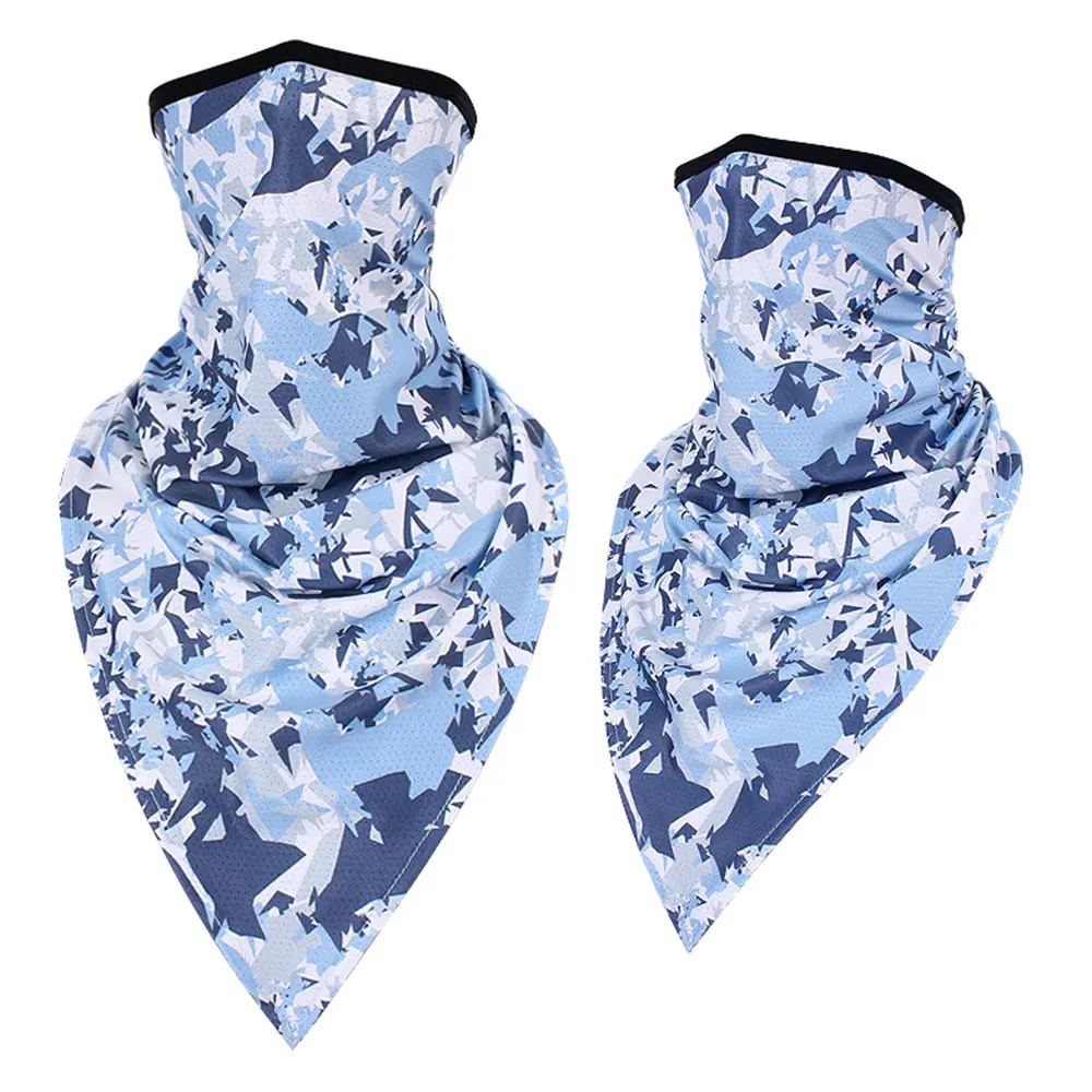 Windproof Tactical Ski Camo Triangle Scarf Sports Bandana Face Mask Fishing Cycling Running Neck Gaiter Cover Headband Men Girl - Цвет: 02