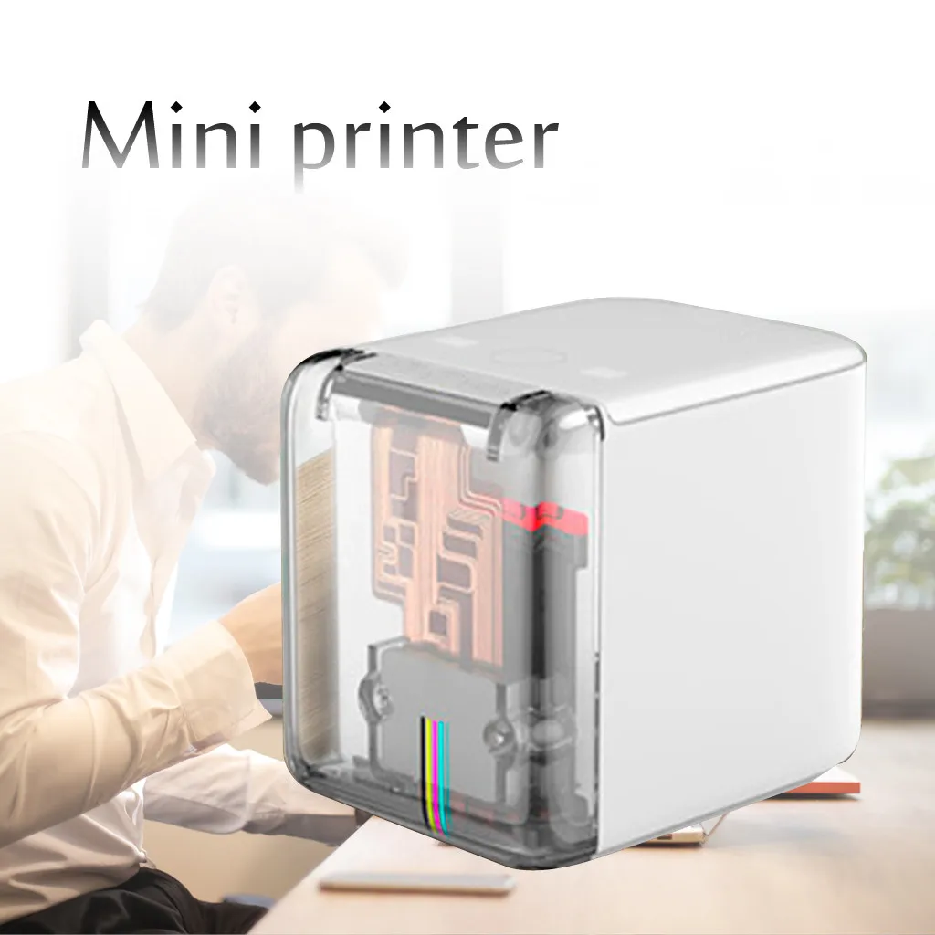 

factory Outlet Purchasing Mini Portable Printer Suitable for Any flat Christmas Gift for Children Friend Lowest price 2019