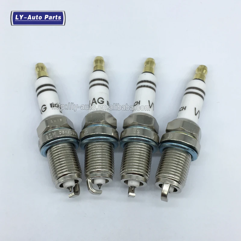 4 шт. иридиевая Свеча зажигания для Audi A3 A4 A6 Q3 TT Allroad 2.0L 06H905611 F7KPP332U 06H 905 611/06H905611