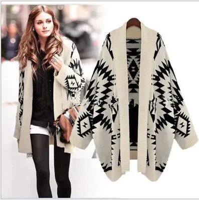 New Winter Warm Cardigan Fashion Women Solid Color Knitted Sweater Tunic Crochet Ladies Sweaters Outwear Coat |