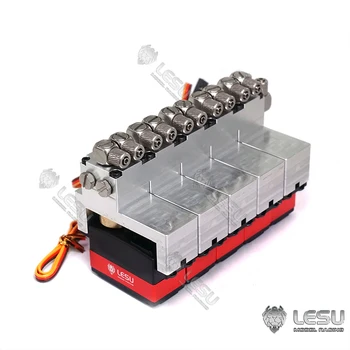 شراءLESU 5CH Reversing Hydraulic Valve W/ Servo For 1/14 RC Truck Wheel Loader Excavator Dumper Truck TH16736-SMT3