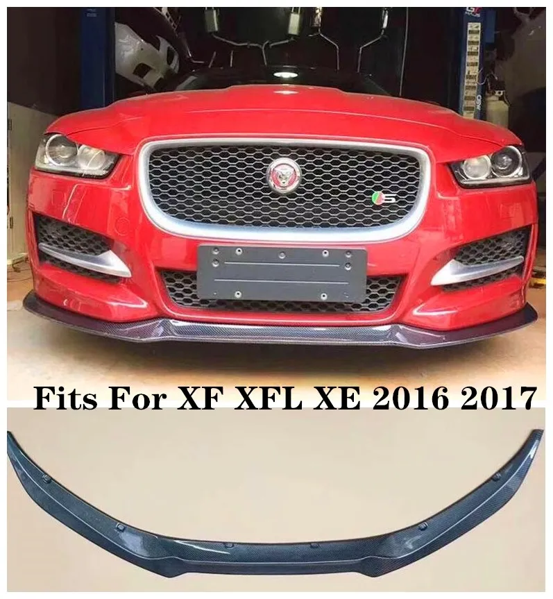 

High Quality Carbon Fiber Bumper Front Lip Protector Fits For Jaguar XF XFL 2016 2017 2018 2019