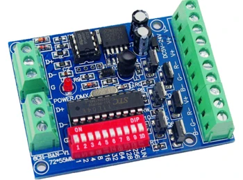 

6-channel DMX512 Decoding Board 6-channel DMX Control Board 2 Groups RGB Output DC5V-24V