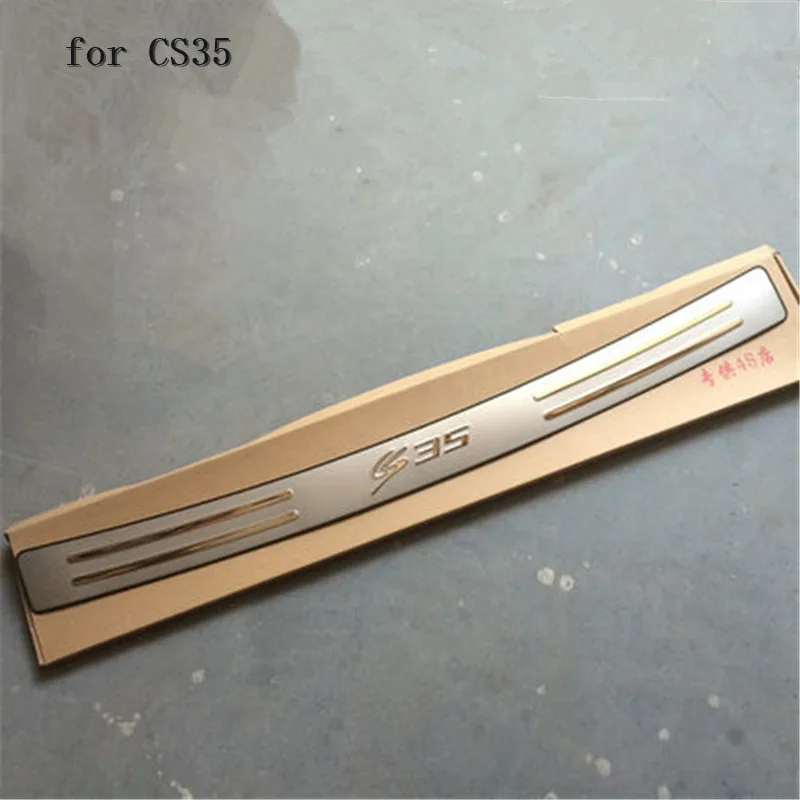 

high quality Stainless Steel Rear Bumper Protector Sill Trunk Tread Plate Trim for Changan CS35 2012-2016 Car styling