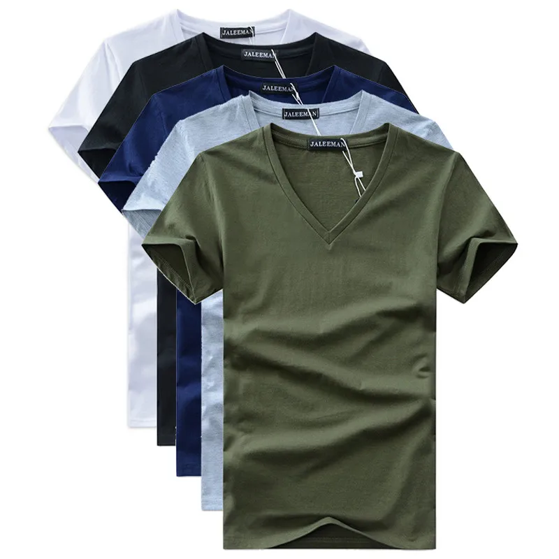 5PCS summer Hot selling Men V neck t shirt cotton short sleeve tops high quality Casual Men Slim Fit Classic Brand t shirts 5PCS summer Hot selling Men V neck t shirt cotton short sleeve tops high quality Casual Men Slim Fit Classic Brand t shirts