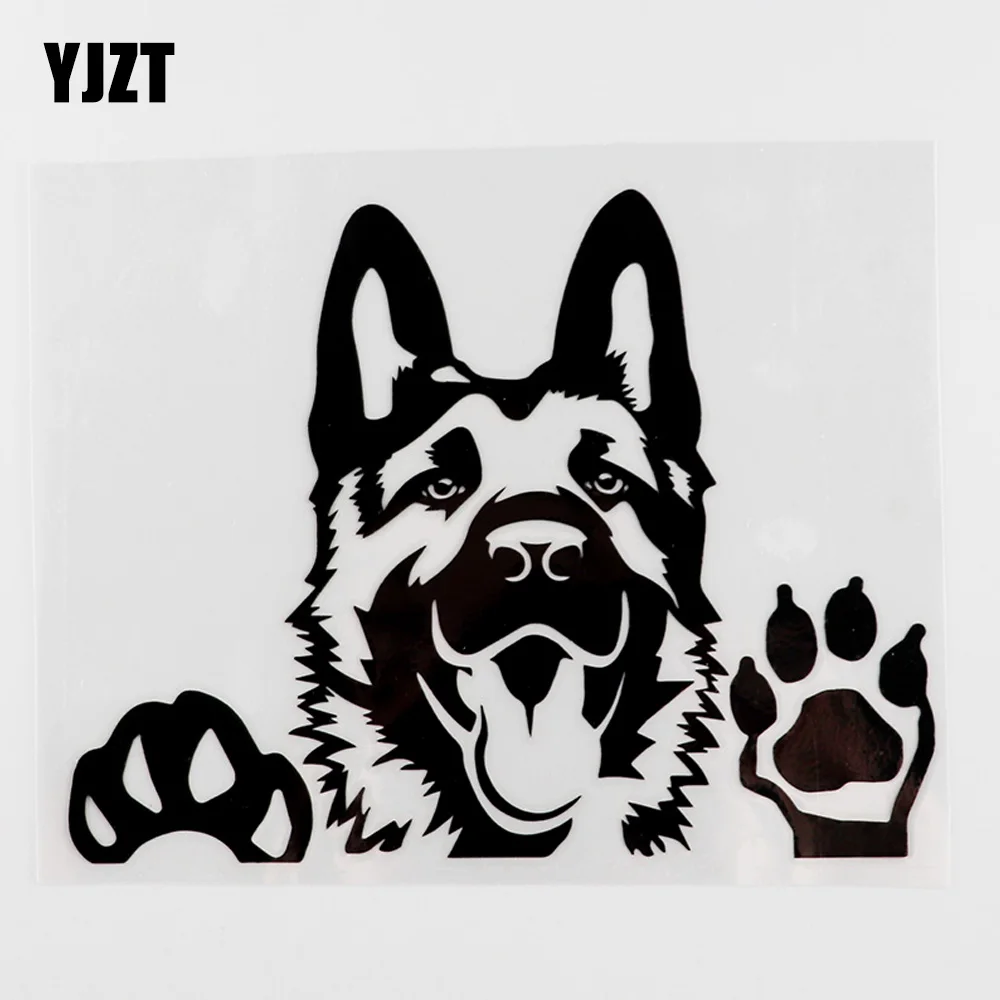 Good Value Art-Decal Car-Sticker YJZT Vinyl German-Shepherd Black/silver Dog 8A-0003 0BJb0rQR1