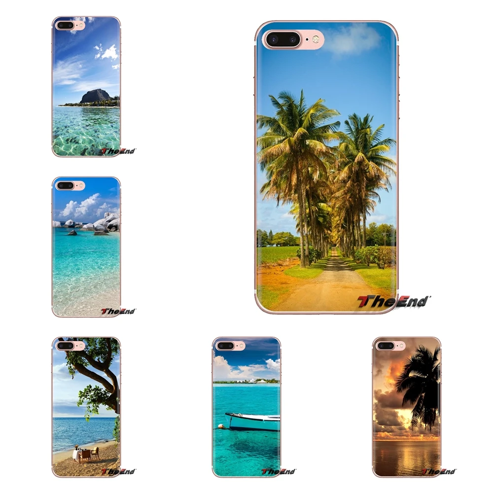 Прозрачные мягкие чехлы синий Mauritius для iPhone XS Max XR X 4 4s 5 5S 5C SE 6 6S 7 8 Plus samsung Galaxy J1 J3 J5 J7