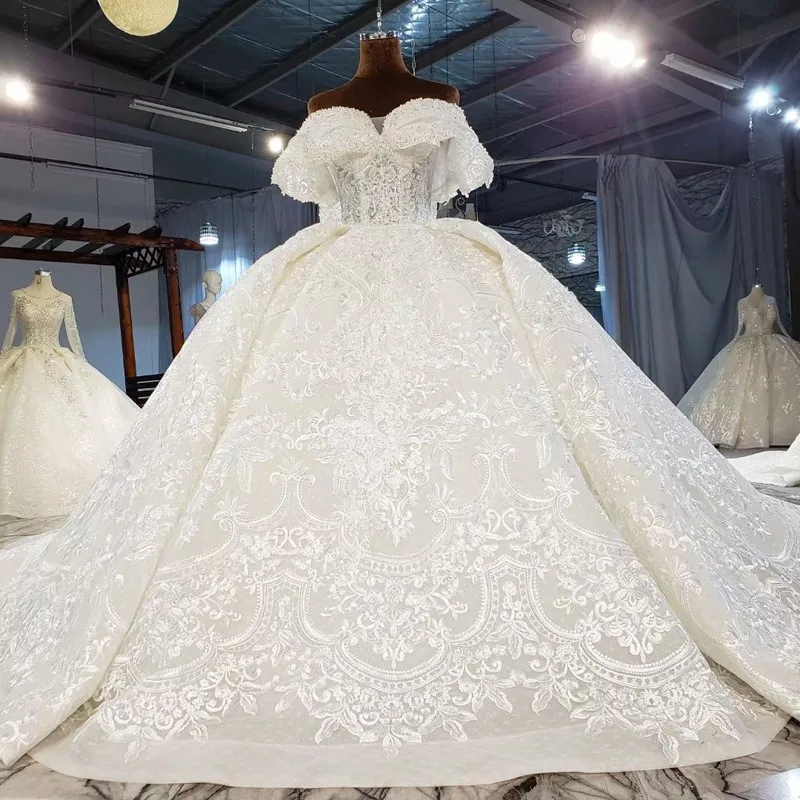 『Cheap!!!』- 2021 New Arrivals Luxurious Lace Wedding Dresses
Sleeveless Sweatheart Neckline Lace Ball Gown Bridal Dresses Robe De
Mariee
