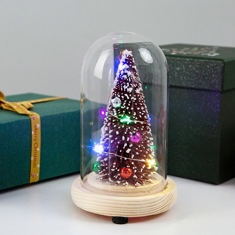 Светодиодная Рождественская елка, украшение на год, украшения для дома, рождественские подарки с подсветкой, декор для рождественского стола, вечерние украшения