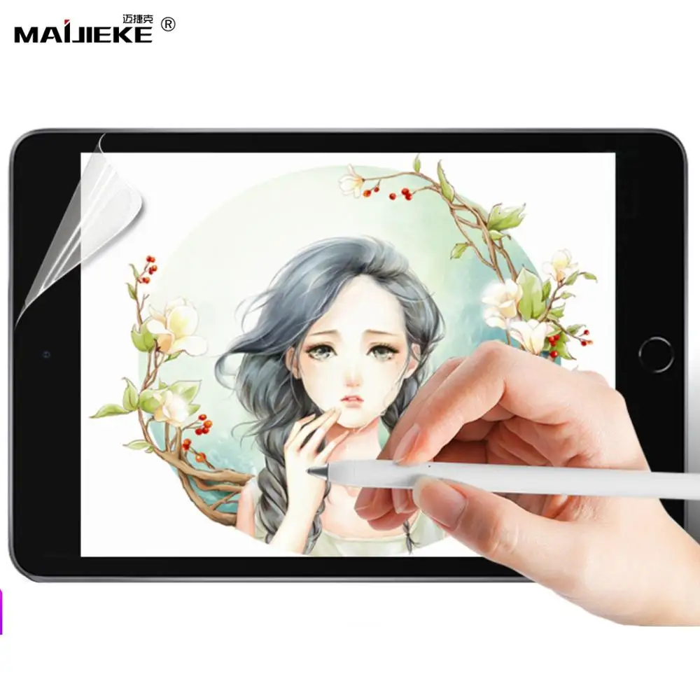 

Paper Like Screen Protector Film Matte PET Anti Glare Painting For Apple iPad 9.7 Pro 10.5 mini 5 Face ID 11 12.9 inch 2018 New