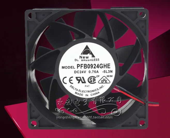 Delta PFB0924GHE 24V 0.76A ABB ACS510/550 инверторный вентилятор 9238 9 см | Электроника