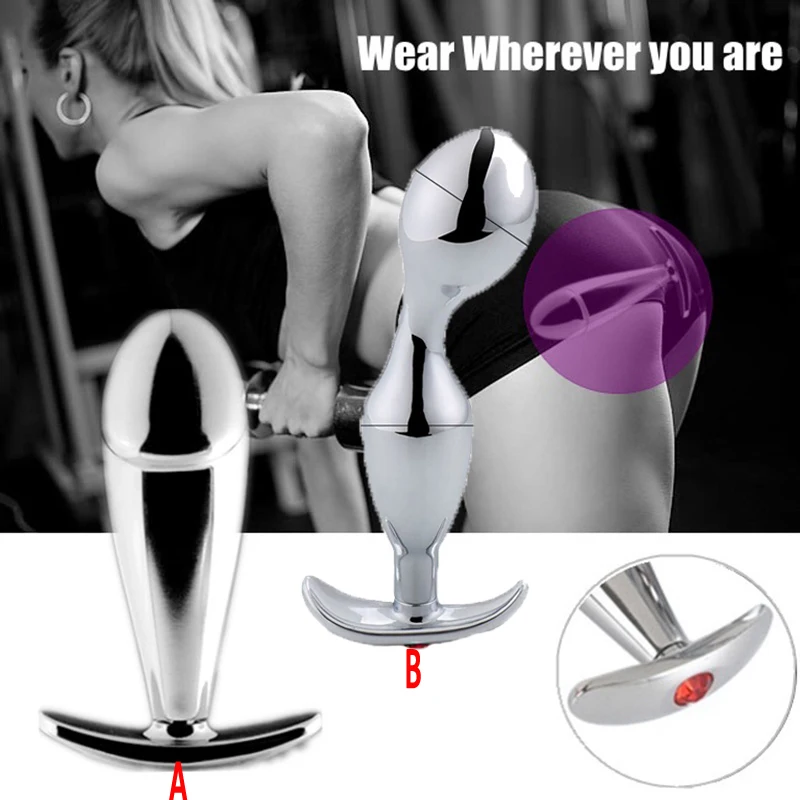 Portable Stainless Steel Anal Plug Metal Glans Style Butt Prostate Massager Sex Toy for Women Men Gay | Красота и здоровье