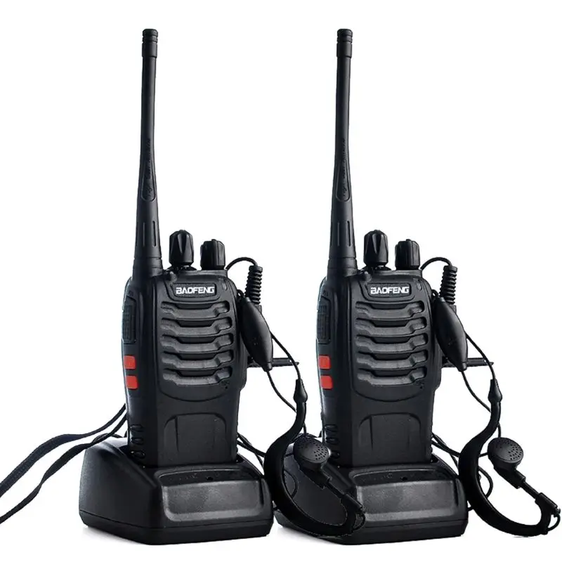 Preise 2 teile los BAOFENG BF 888S Walkie talkie UHF Two way Radio Baofeng 888s UHF 400 470MHz 16CH Tragbare transceiver mit Hörer