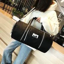 Новая портативная Вместительная дорожная сумка для фитнеса с обувью цилиндрическая сумка на коротком расстоянии для багажа водонепроницаемая сумка для путешествий