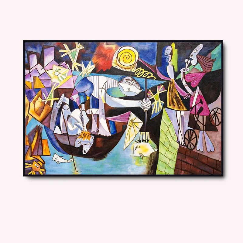 Night Fishing At Antibes Masterpiece Reproduction Picasso Poster Oil  Painting Abstract Canvas Painting Wall Art Home Decoration - Painting &  Calligraphy - AliExpress