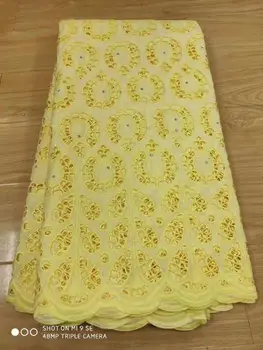 

5yard african swiss voile lace high quality cotton lace fabric with stones dubai fabric swiss voile lace in swotzerland dry lace