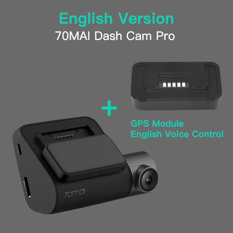 70mai Dash Cam Pro speed N с координатами 1944P ADAS Автомобильная камера 70MAI Pro Голосовое управление 24 часа парковка Wifi Автомобильный видеорегистратор 70 mai 140FOV - Название цвета: GPS n 70 mai pro EN