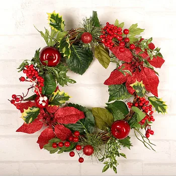 

Artificial Berry Wreath Wedding Wall Decor Home Door Window Hanging Flower Garland Christmas Tree Decoration