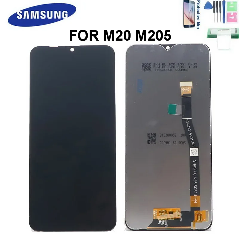 

Original 6.3'' LCD screen For Samsung Galaxy M20 2019 M205 M205F SM-M205F/DS LCD Display With Touch Screen Digitizer Assembly