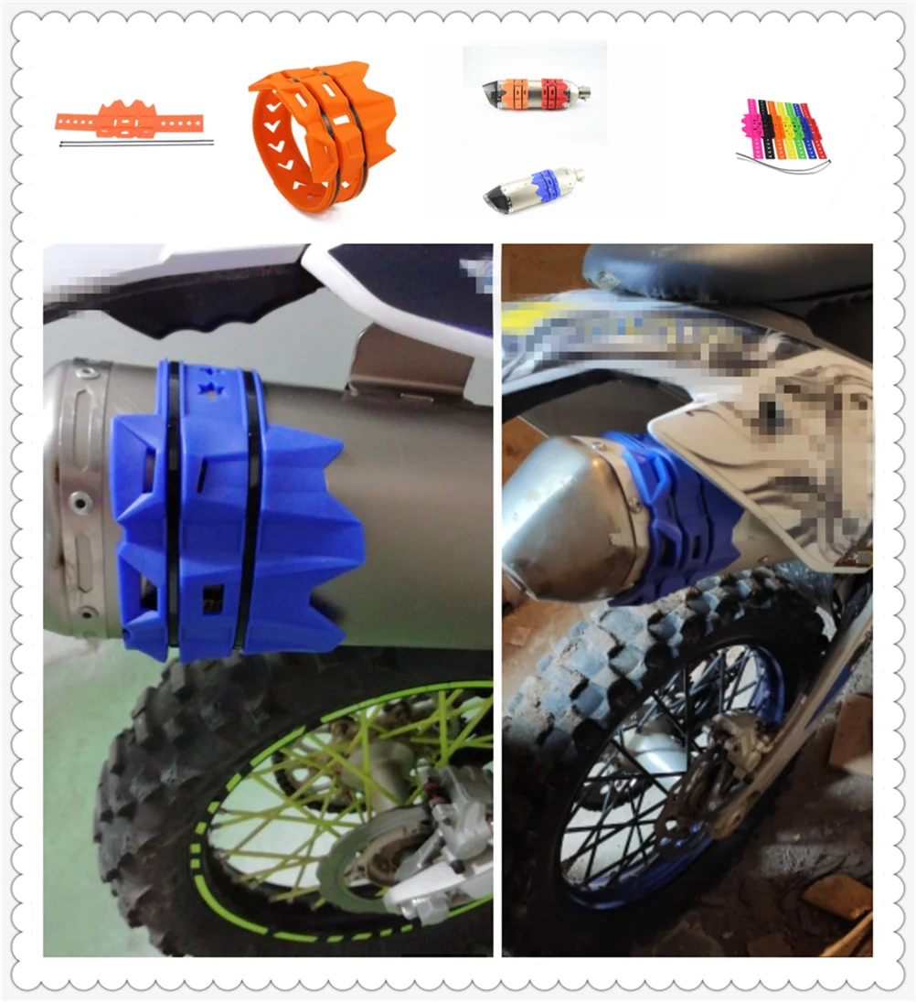 Off-road motorcycle accessories Silencer silicone protective sleeve for YAMAHA SPRINT GT RS ST RS TWIN THRUXTON R Steve McQueen