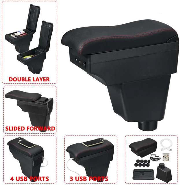 Accoudoir de voiture avec boîte de rangement, porte-gobelet, cendrier,  accessoires de voiture, Renault Clio 4, Renault Captur Clio 3 III IV,  nouveau - AliExpress