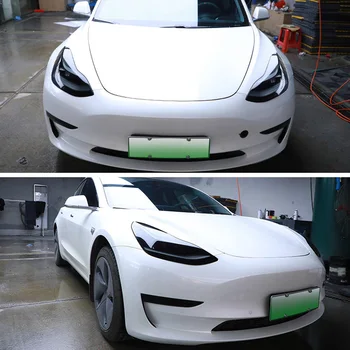 

For Tesla Model 2016-2019 Headlight Film Exterior Accessories 1 Pair Car Auto