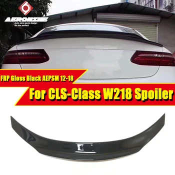 

W218 for Mercedes-Benz CLS-class car with PSM style FRP shiny black spoiler CLS350 CLS400 CLS500 trunk wing tail duck 2016-2018