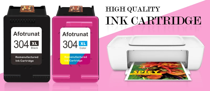 Afotrunat Compatible ink cartridge for HP 304 304XL HP DeskJet 2620 2625 2630 2635 3700 3720 3730 3735 3755 Envy 5010 5010 5020 5055