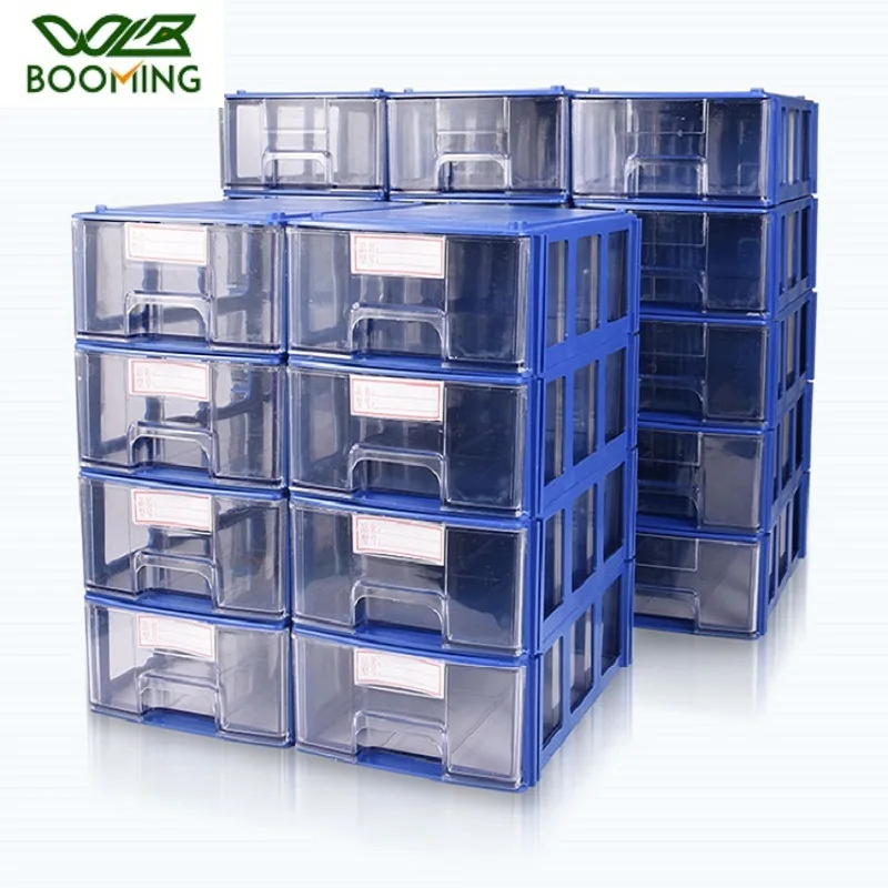 Wbbooming Plastic Small Parts Storage Boxes Rectangle Storage Box Parts