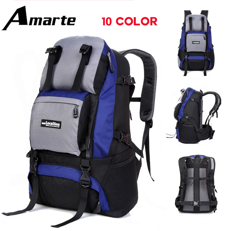 

Amatre Men Nylon Backpack 40L Large Capacity Men Mountaineering Bag Women Backpack 10 Color Travel Bag Mochila Hombre 2019 Bolsa