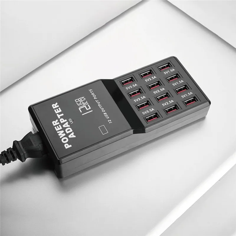 60 Вт 12 порт быстрая зарядка телефон планшет компьютер USB зарядное устройство станция адаптер для мобильного телефона зарядная станция для планшета