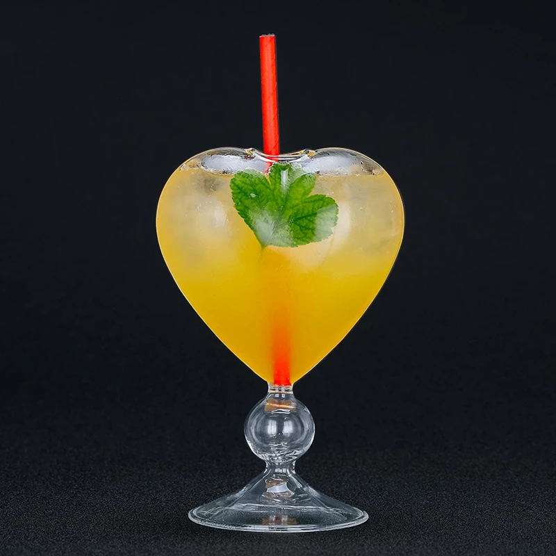 Verre A Cocktail En Forme De Cœur Pour Amoureux Gobelet En Paille Creatif Pour Bar Fete Melange De Vins Boissons Speciales Tasse De La Saint Valentin Aliexpress