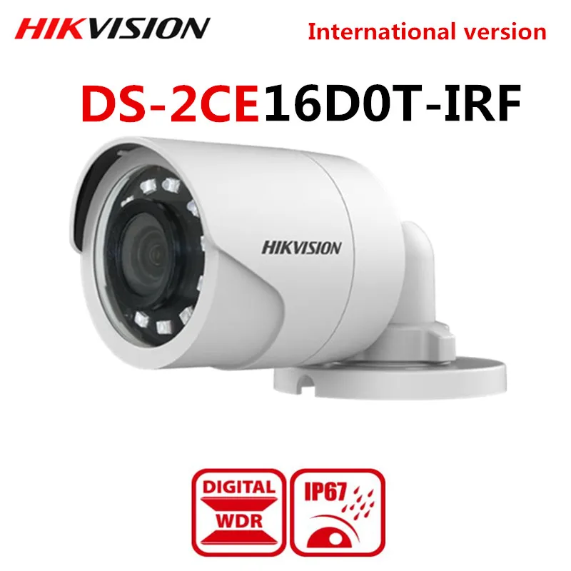 Hikvision DS-2CE16D0T-IRF CVBS/AHD/TVI/CVI 2MP HD1080P IR Bullet камера 20 м IR Afstand IP66 weerbesendig turbo HD камера