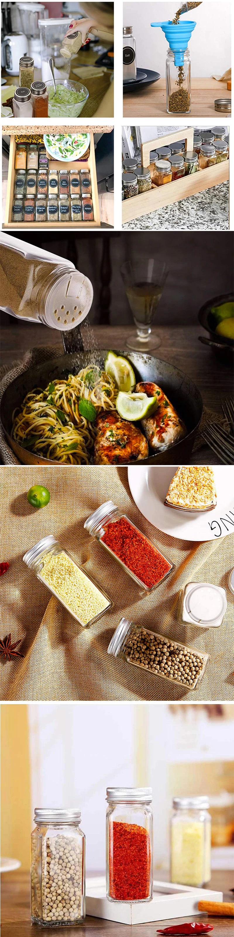 12/24pcs Seasoning Box Salt And Pepper Glass Spice Jars Set Lid Pot Condiment Seasoning Bottle Shakers Kitchen Storage Supplies 12/24pcs Seasoning Box Salt And Pepper Glass Spice Jars Set Lid Pot Condiment Seasoning Bottle Shakers Kitchen Storage Supplies