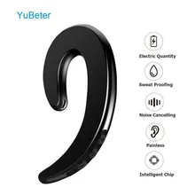 YuBeter Bluetooth наушники беспроводные наушники ушные крючки безболезненная гарнитура шумоподавление для iPhone Xiaomi автомобиль Hands free 1 шт