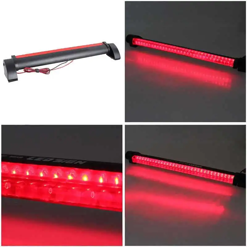 Universal 24LED 12V Red Car LED terza luce di Stop barra di segnalazione di parcheggio posteriore lampada di arresto per montaggio su camion - Image 4