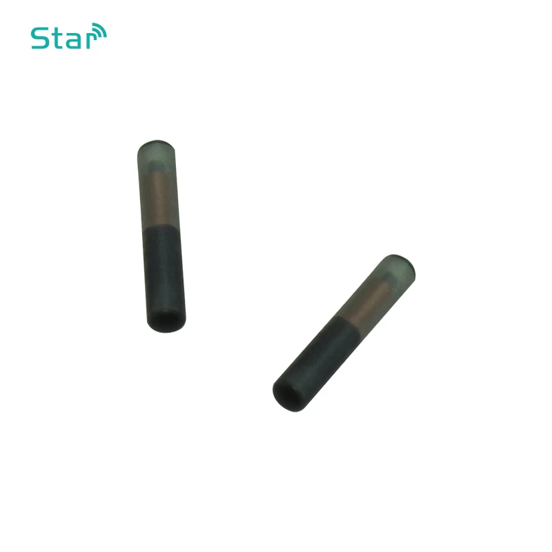 100pcs/lots 1.4*8mm FDX-B glass tag  ISO11784 100pcs Bioglass Chip 2*12mm Rfid Transponder1.25*7 Animal Id Tag for Dog 134.2khz