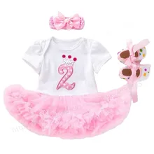 

2nd Birthday Dress for Baby Girls Clothes Baby 2 Year Birthday Party Dress Outfits Toddler Baby Girls Dress