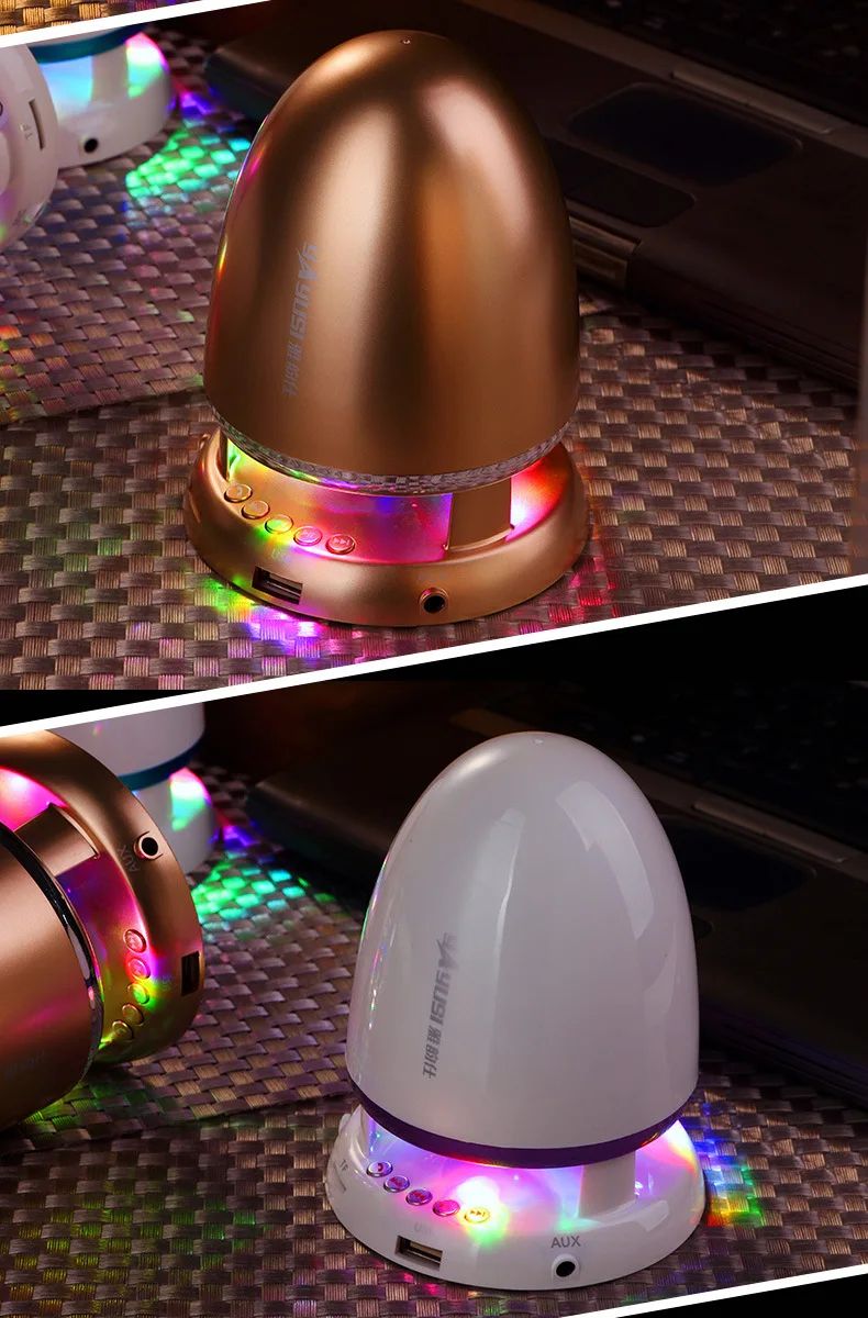 BT800 Мини Bluetooth динамик цилиндрическая головка бас-эффект Bluetooth динамик красочные блики Саундбар Домашние беспроводные колонки