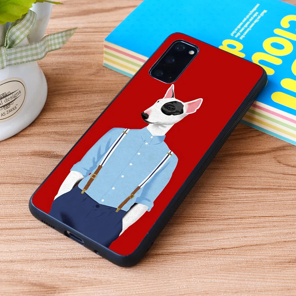 Мягкий чехол из ТПУ для Samsung Galaxy Skinhead Bull Terrier | Мобильные телефоны и аксессуары