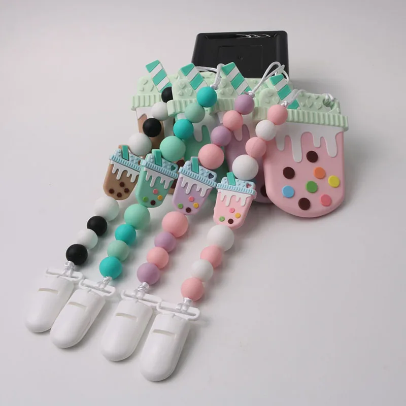 Chip Dale 2pcs/set Baby Pacifier Chain Silicone Teething Chain Baby Milk Tea Teether Soother Holder BPA Free Baby Teether Chip Dale 2pcs/set Baby Pacifier Chain Silicone Teething Chain Baby Milk Tea Teether Soother Holder BPA Free Baby Teether