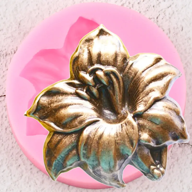 

Flower Silicone Molds DIY Party Rose Cupcake Topper Fondant Cake Decorating Tools Candy Polymer Clay Chocolate Gumpaste Moulds