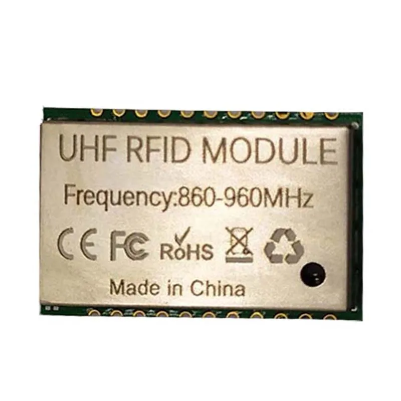 Full Frequency 860-960Mhz Tiny Size UHF RFID Module RF Power Gain -2~25dbm Adjustable Reader Wirter Wtih StampSolder