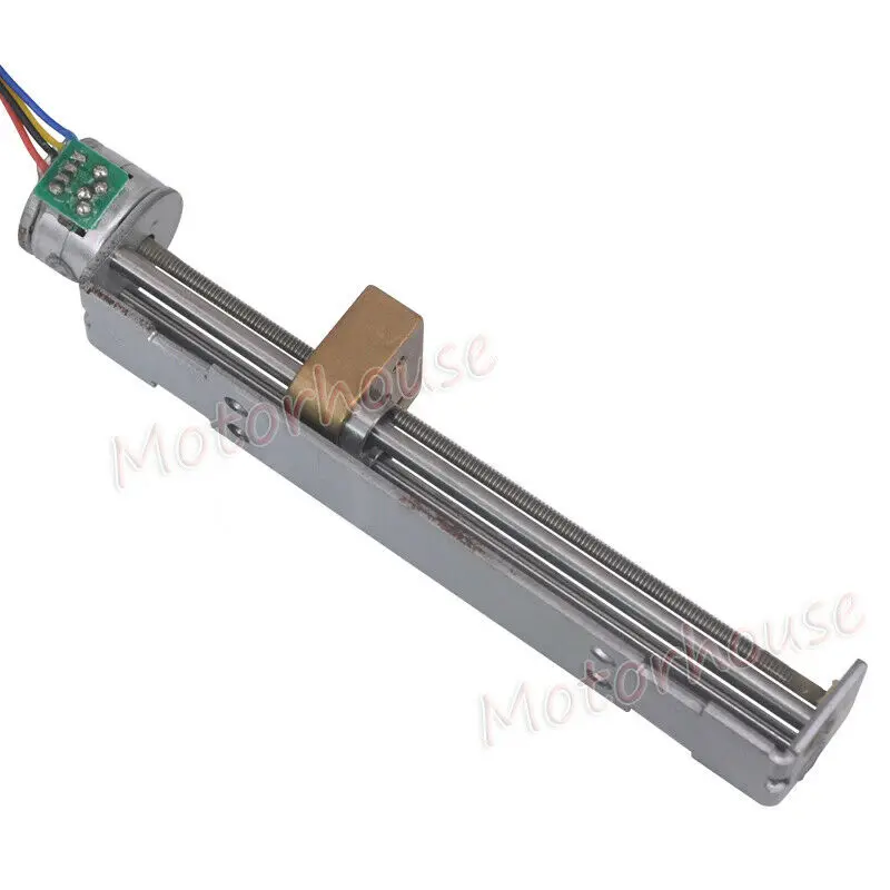 2-Phase 4-Wire Mini 15mm Stepper Stepping Motor Micro Long lead Screw Shaft 