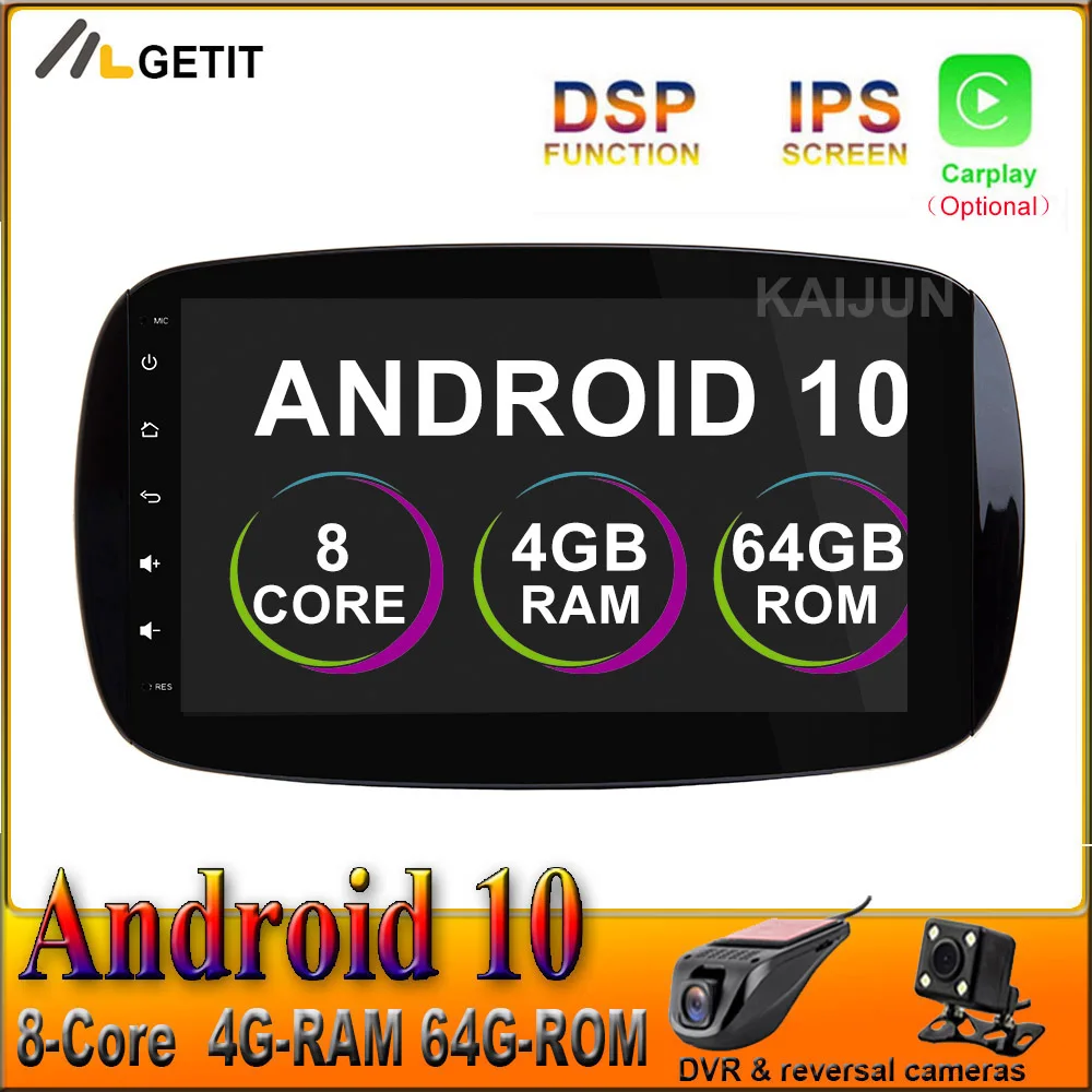 Android 10 Car Radio Multimedia Stereo GPS for Benz Smart Fortwo 2016 2017 2018 with wifi BT RDS | Автомобили и мотоциклы