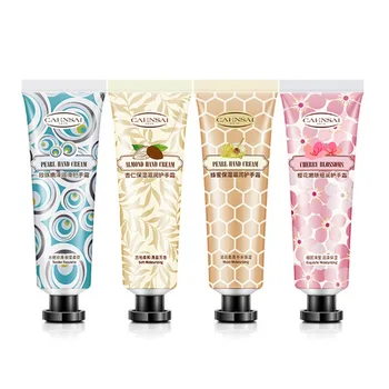 

4pcs Hand Cream Set Moisturizing Smooth Fine Lines Brighten Skin Color Anti-drying Hand Cream Kit 2020