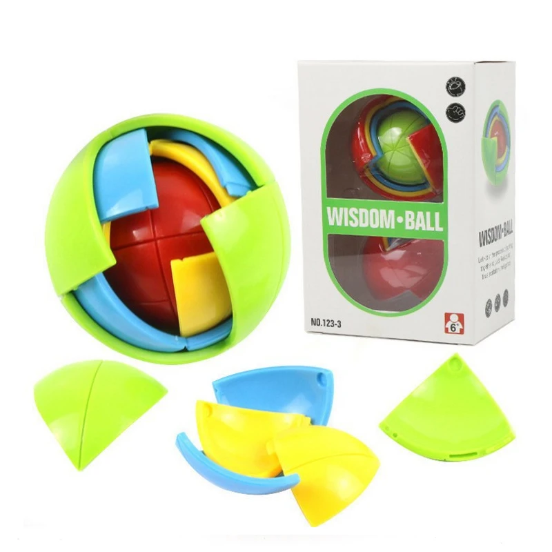 VLAMPO Three-dimensional Children's Toy 3D Magic Ball Maze Puzzle Interesting Maze Puzzle Intelligence Game Boy Girl Toys
